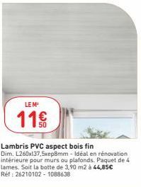 lambris PVC 