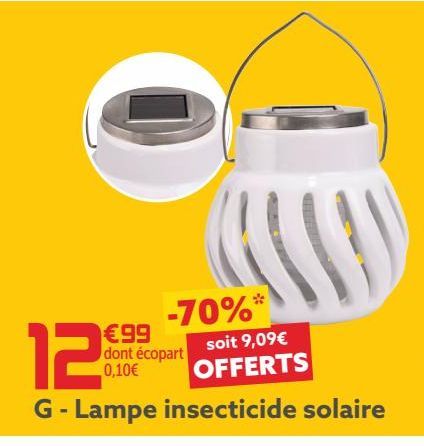Lampe insecticide solaire