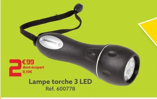 lampe torche 3 led