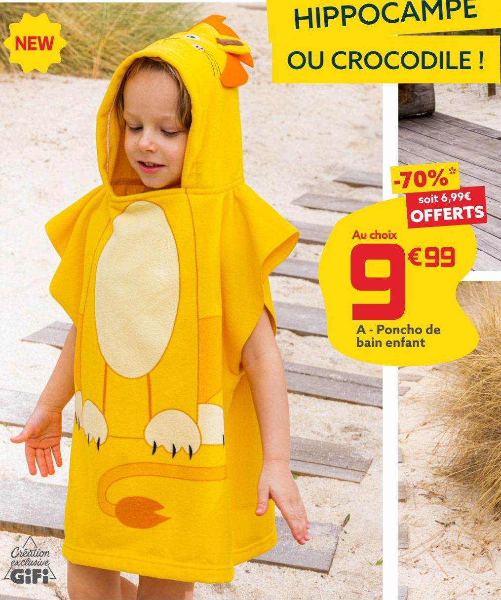 Poncho de bain enfant