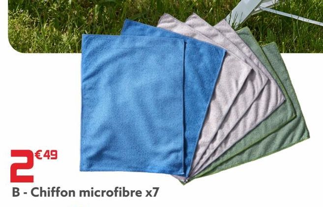 Chiffon microfibre x7