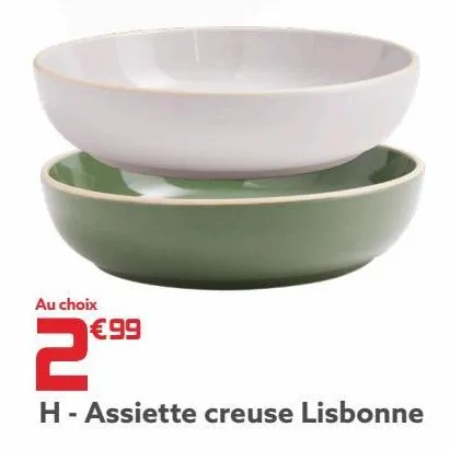 assiette creuse lisbonne