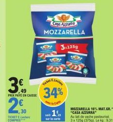 mozzarella Casa Azzurra