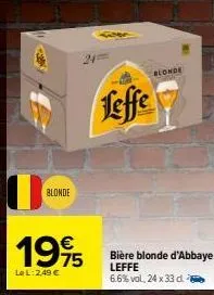 bière blonde leffe