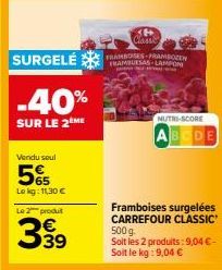 framboises Carrefour