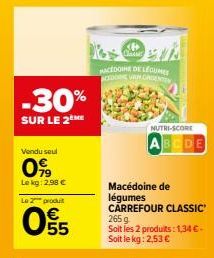 macédoine de légumes Carrefour