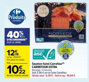 saumon fumé Carrefour