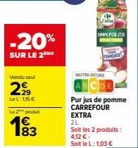 jus de pomme carrefour