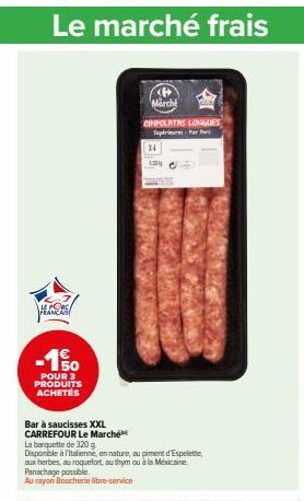 saucisses Carrefour