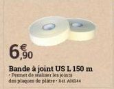 6,50  Bande à joint US L 150 m  Pennet de waliser les joints des plaques de platre-Ret A4 