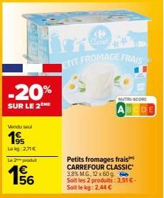 fromage frais Carrefour