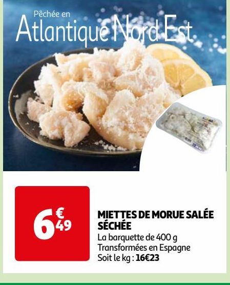 MIETTES DE MORUE SALÉE SÉCHÉE