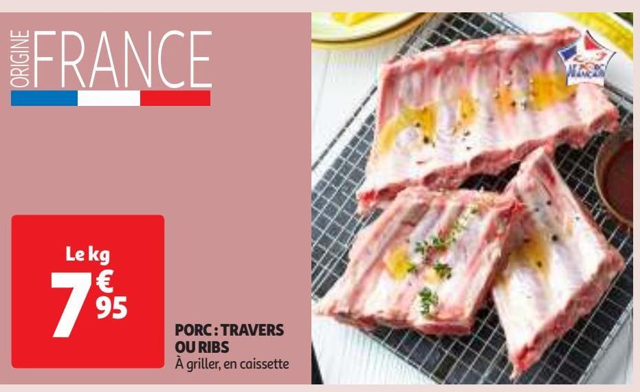 PORC : TRAVERS OU RIBS