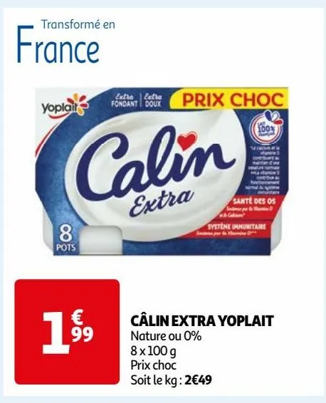 câlin extra yoplait