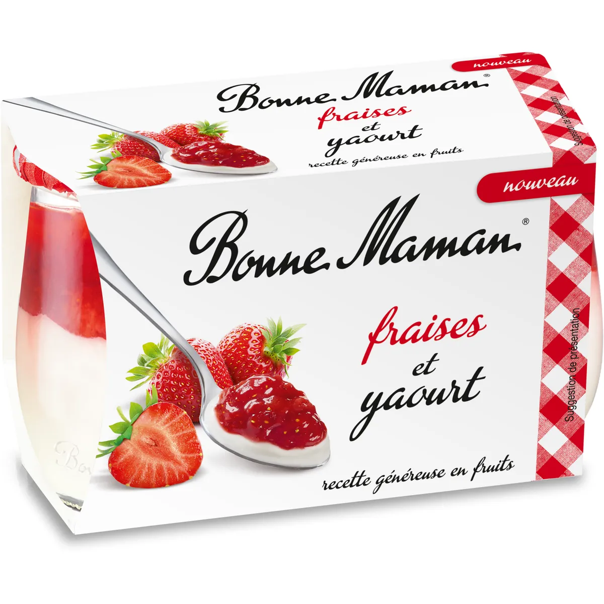 fruit et yaourt fraise bonne maman