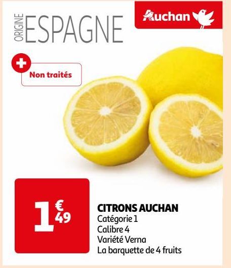 CITRONS AUCHAN