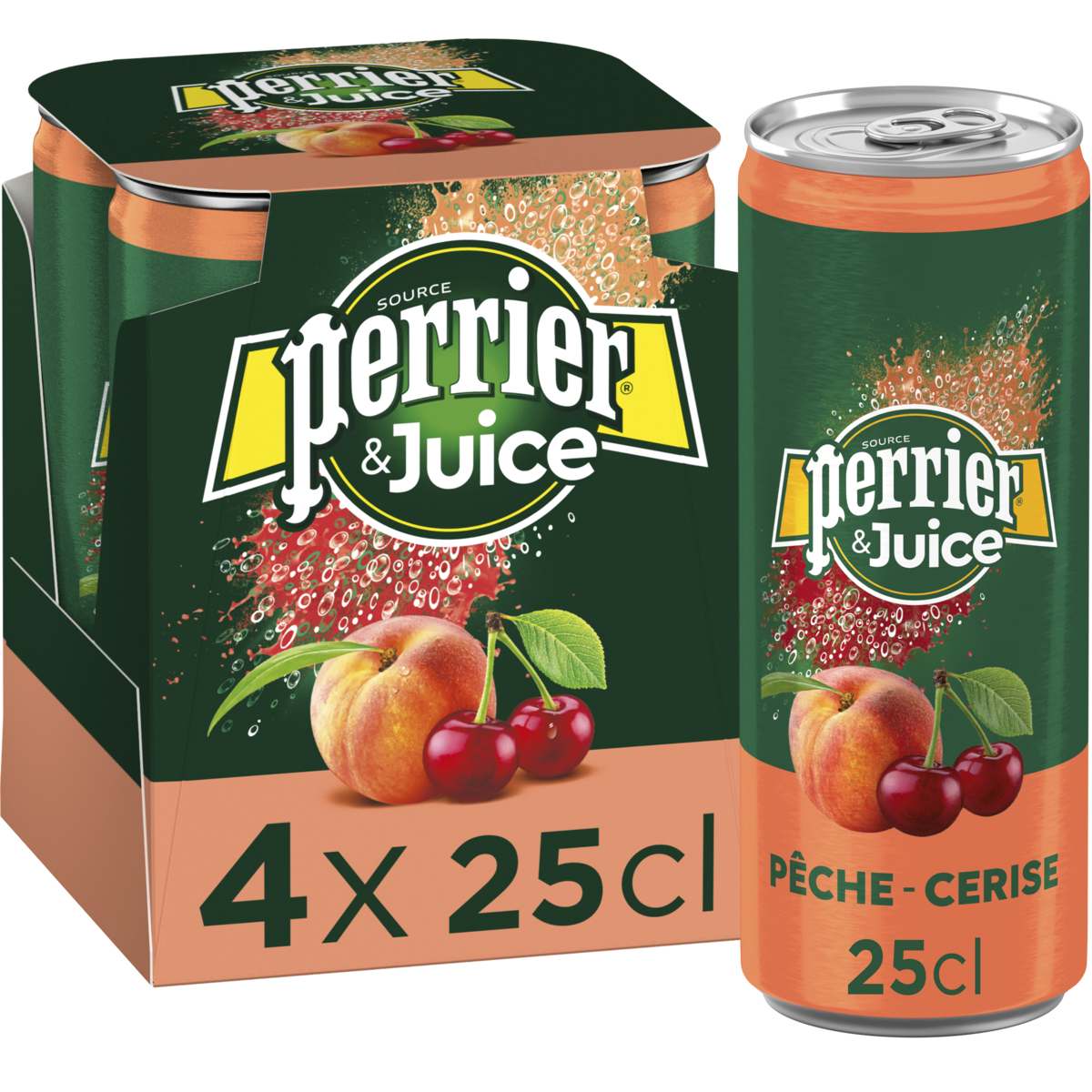 PERRIER & JUICE PÊCHE CERISE