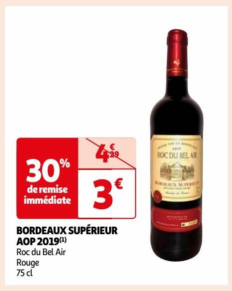 BORDEAUX SUPÉRIEUR AOP 2019