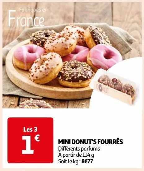 mini donut's fourrés