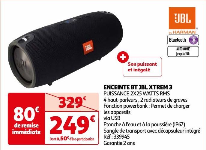 ENCEINTE BT JBL XTREM 3