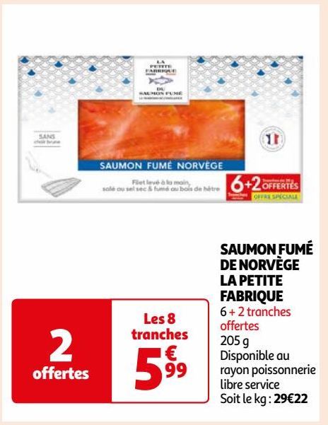 SAUMON FUMÉ DE NORVÈGE LA PETITE FABRIQUE