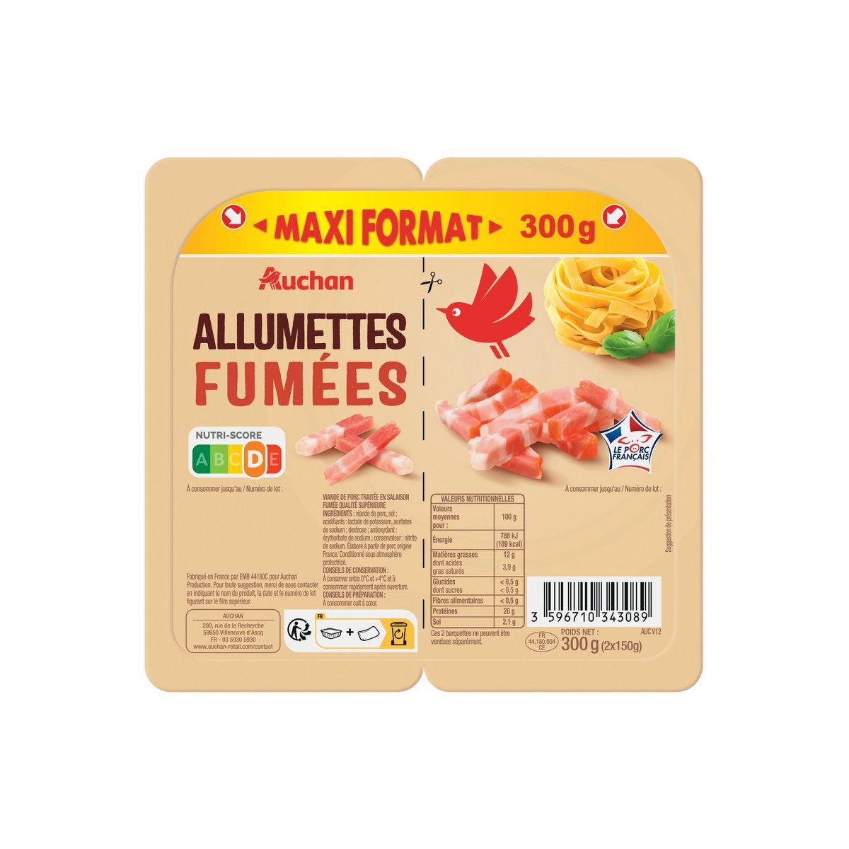 ALLUMETTES AUCHAN