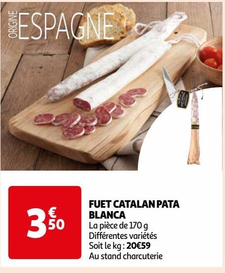 FUET CATALAN PATA BLANCA