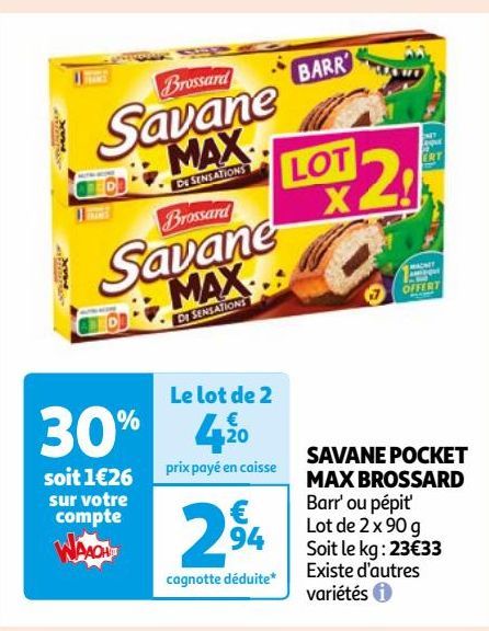 SAVANE POCKET MAX BROSSARD