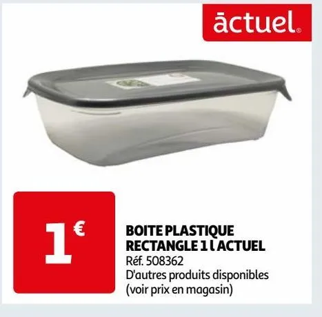 boite plastique rectangle 1 l actuel