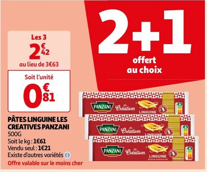 pâtes linguine les creatives panzani