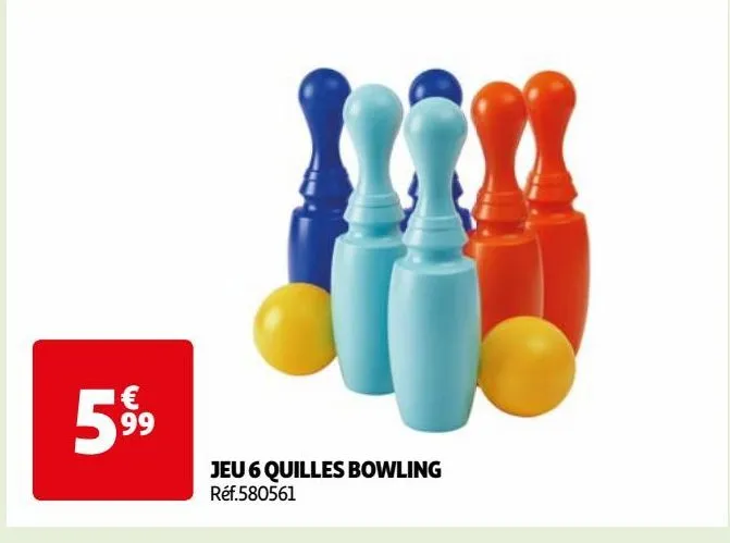 jeu 6 quilles bowling