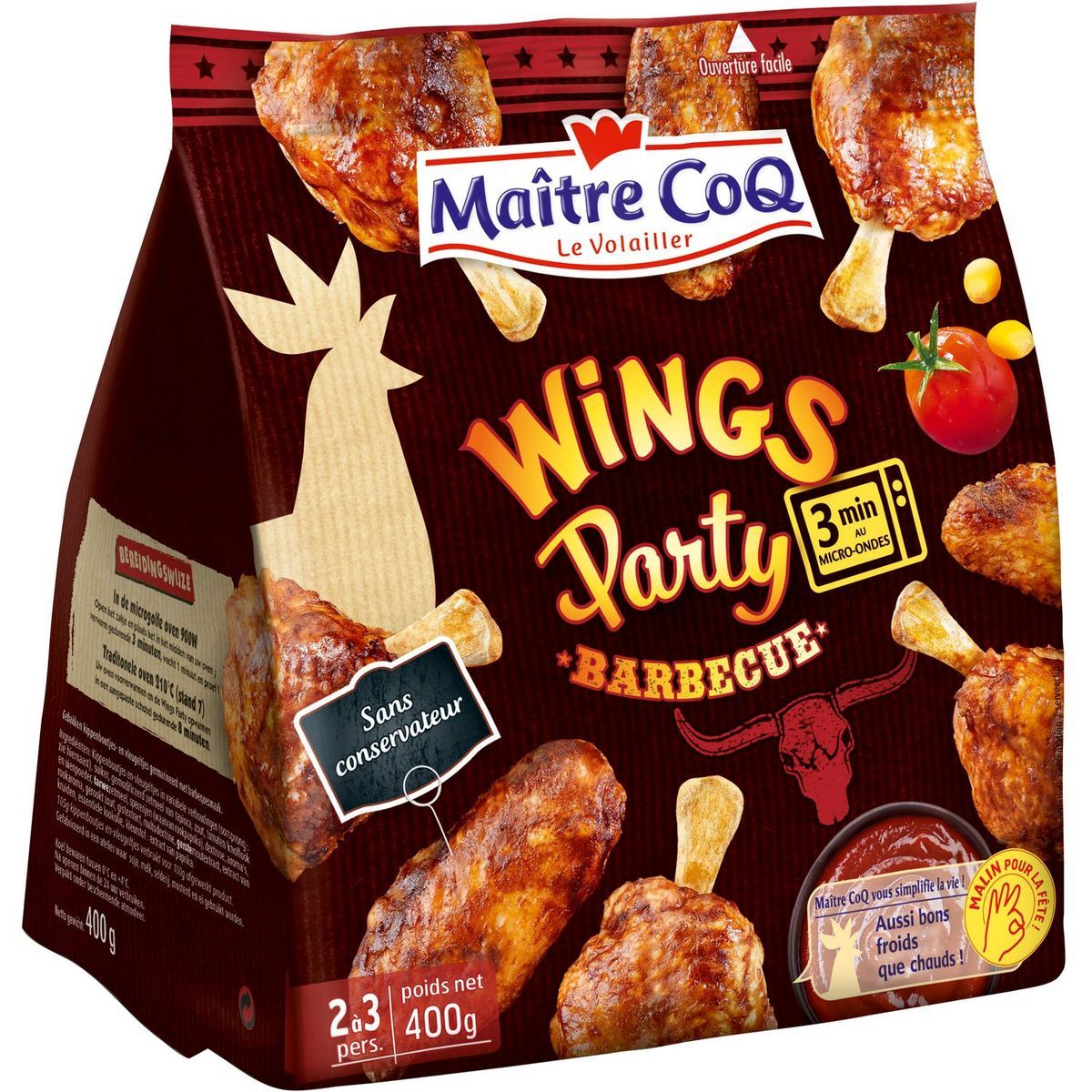 WINGS PARTY AU BARBECUE MAITRE COQ