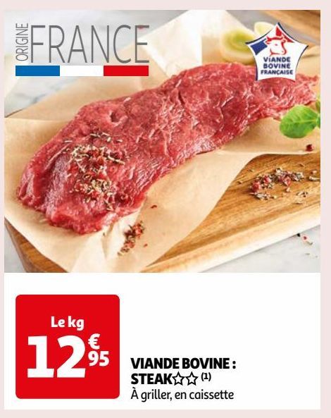 VIANDE BOVINE : STEAK 