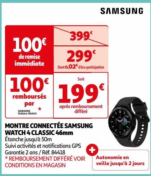 MONTRE CONNECTÉE SAMSUNG WATCH 4 CLASSIC 46mm