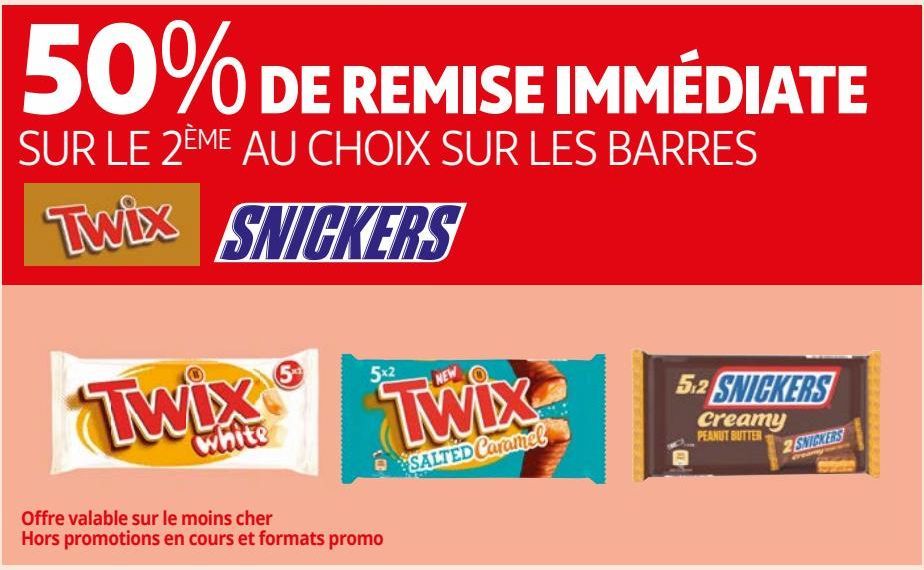 LES BARRES Twix SNICKERS