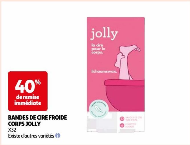 BANDES DE CIRE FROIDE CORPS JOLLY