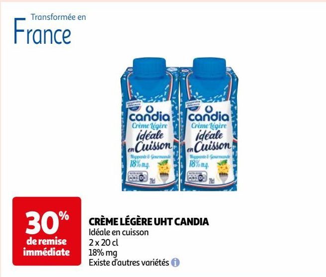 CRÈME LÉGÈRE UHT CANDIA