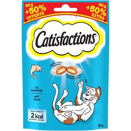 friandises pour chats et chatons au saumon catisfaction