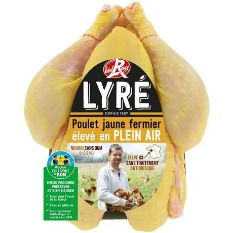 poulet fermier lyré label rouge filière auchan "cultivons le bon"(3)
