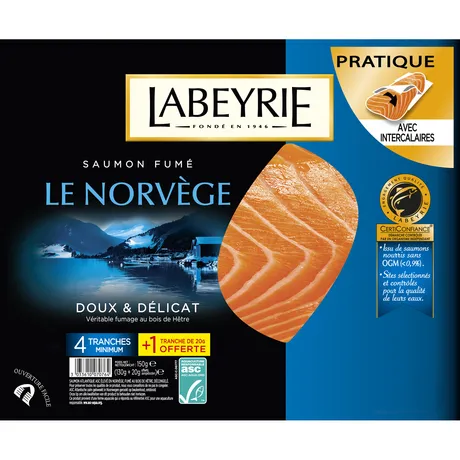 saumon fumé de norvège labeyrie