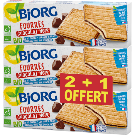  FOURRES AU CHOCOLAT NOIR BIO BJORG