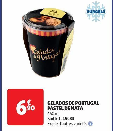 GELADOS DE PORTUGAL  PASTEL DE NATA