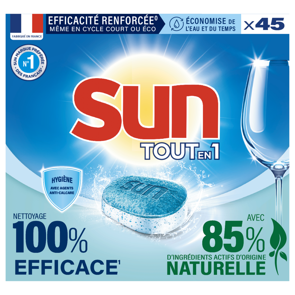 TABLETTE LAVE-VAISSELLE TOUT EN 1 SUN