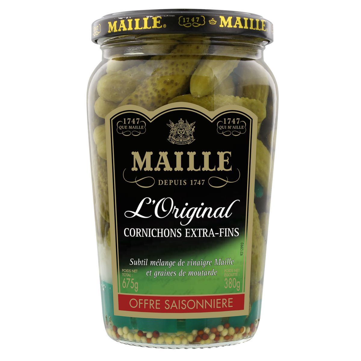 CORNICHONS EXTRA-FINS L'ORIGINAL MAILLE