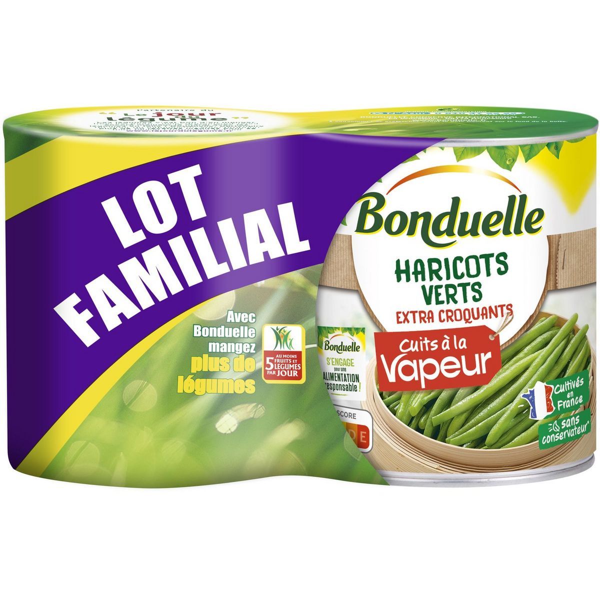 HARICOTS VERTS VAPEUR BONDUELLE