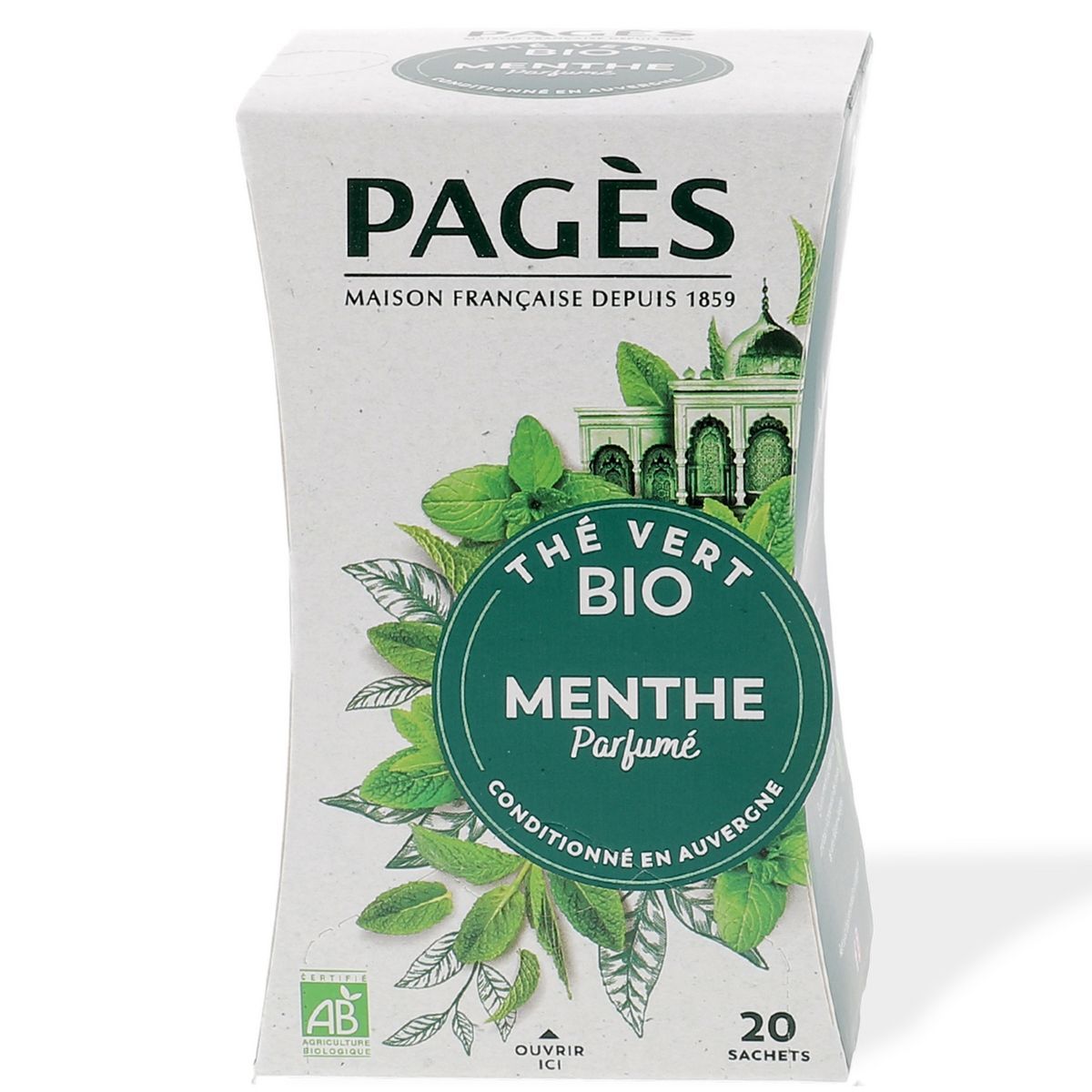 THÉ VERT MENTHE BIO PAGÈS