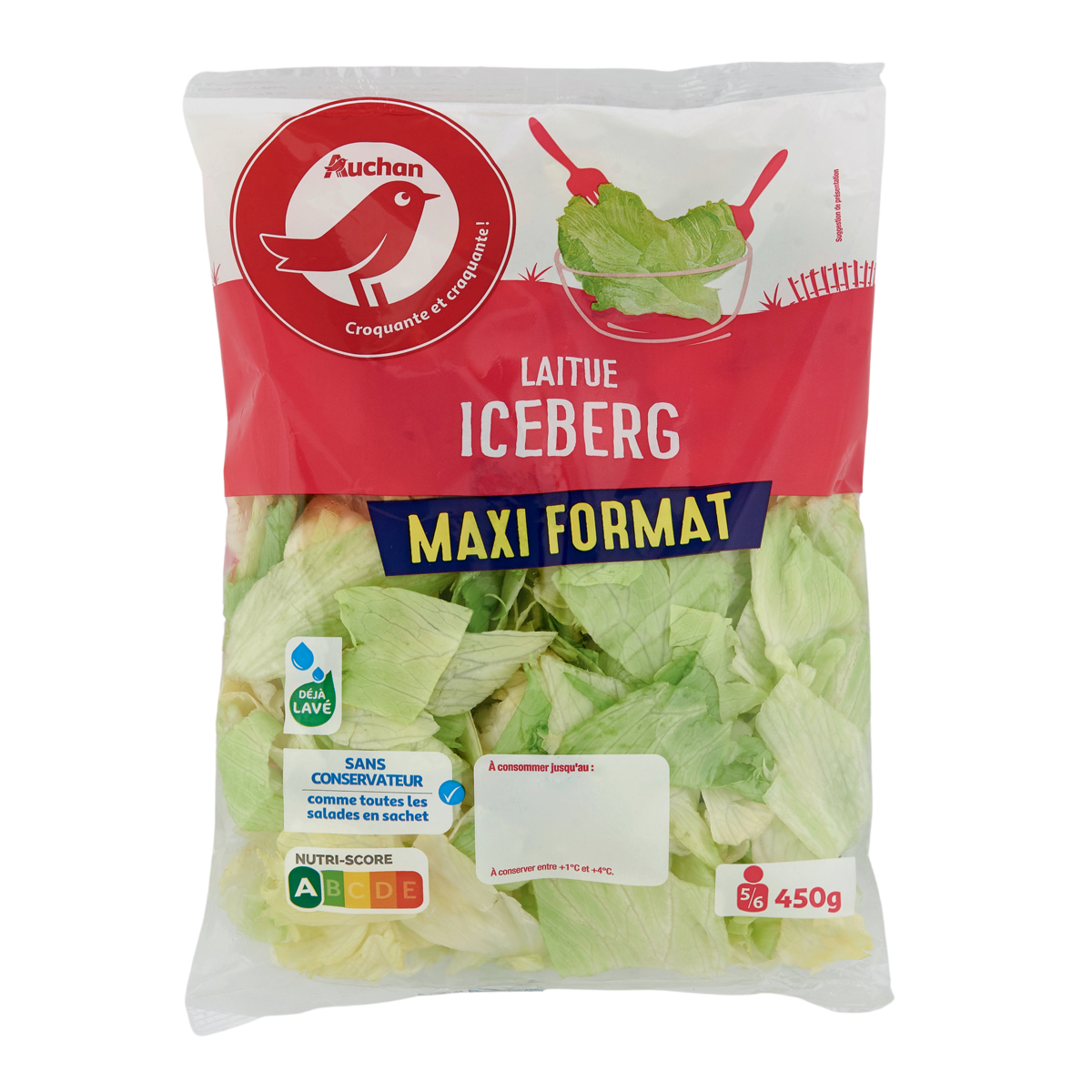 LAITUE ICEBERG AUCHAN