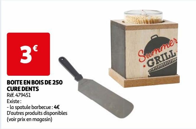 BOITE EN BOIS DE 250 CURE DENTS