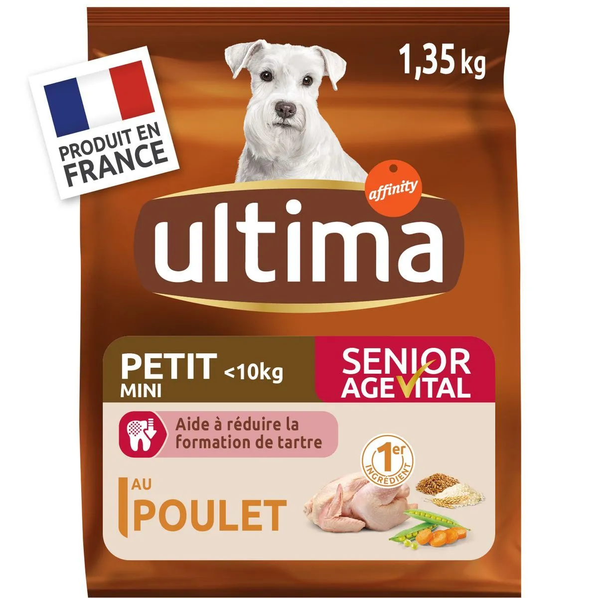  croquettes pour chien mini adulte au poulet ultima