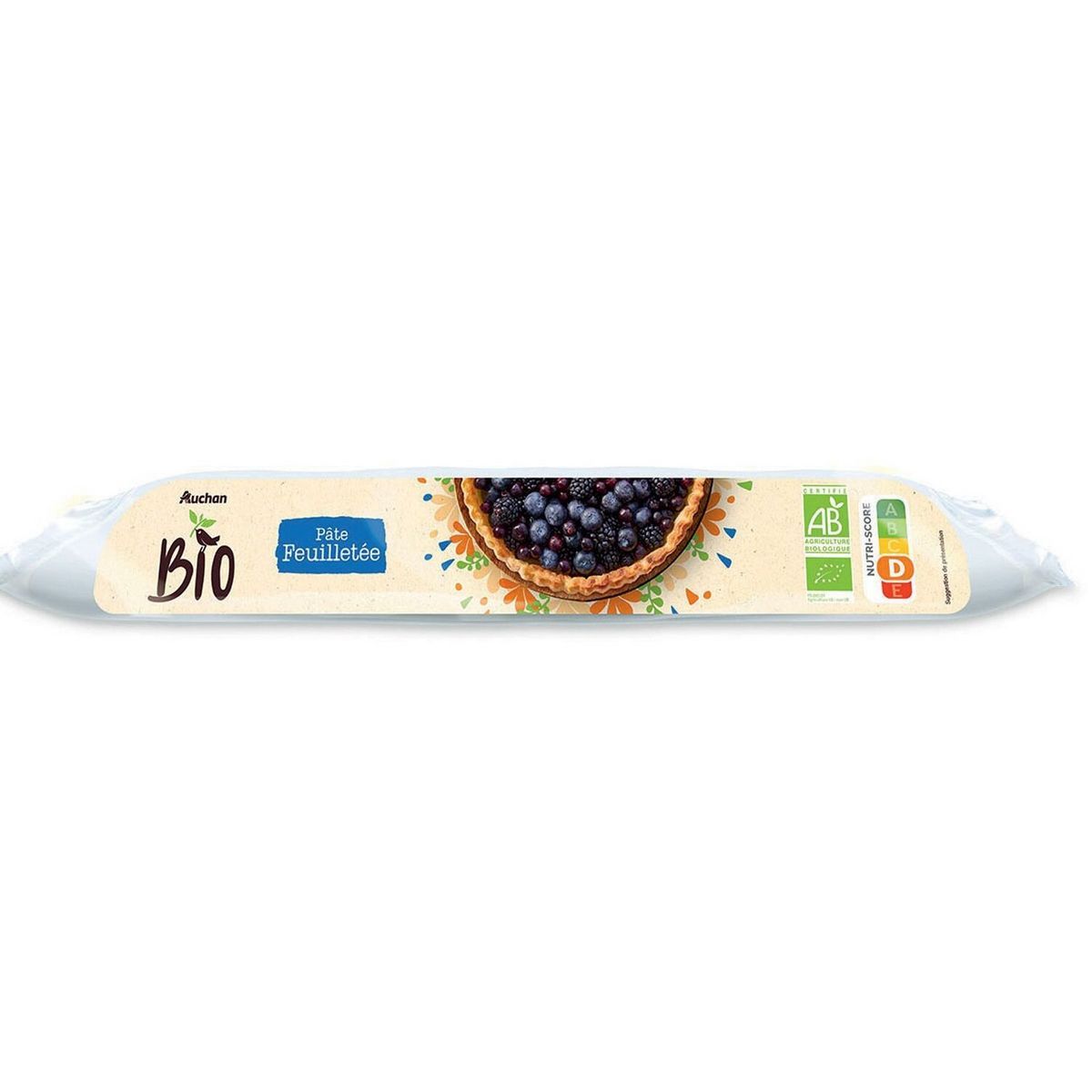 PÂTE À TARTE FEUILLETÉE AUCHAN BIO